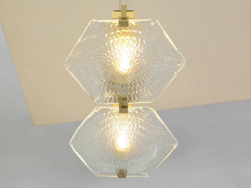 HEXXA PENDANT 02 LIN - LED glass pendant lamp by Patinas Lighting - view 3